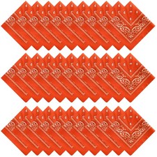 30PCS Bandanas Unisex Paisley Bandanas Bulk Multi-Purpose Headband Cowboy Hea...