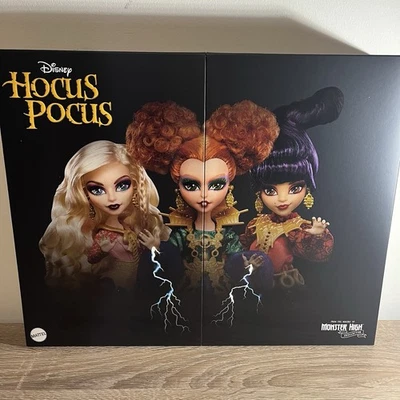 Disney Monster High Hocus Pocus - Sanderson Sisters Skullector Dolls - FREE SHIP