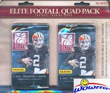 2014 Panini Elite Football Factory Sealed HOBBY Hanger with 4 HOBBY Packs! 