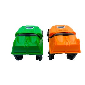 Knex Roller Coaster Cars Orange Green w/Fins Micro K'nex Vertical Vengeance