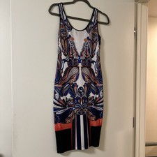 Clover Canyon Dress Womens Medium Multicolor Paisley Tank Sheath Made USA