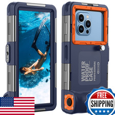 IP68 50ft/15m Diving Snorkeling Phone Case for iPhone Samsung Huawei Xiaomi