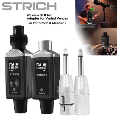 STRICH 164ft UHF Wireless XLR System 16 Ch For Mic Mixer Speaker Game Day Audio
