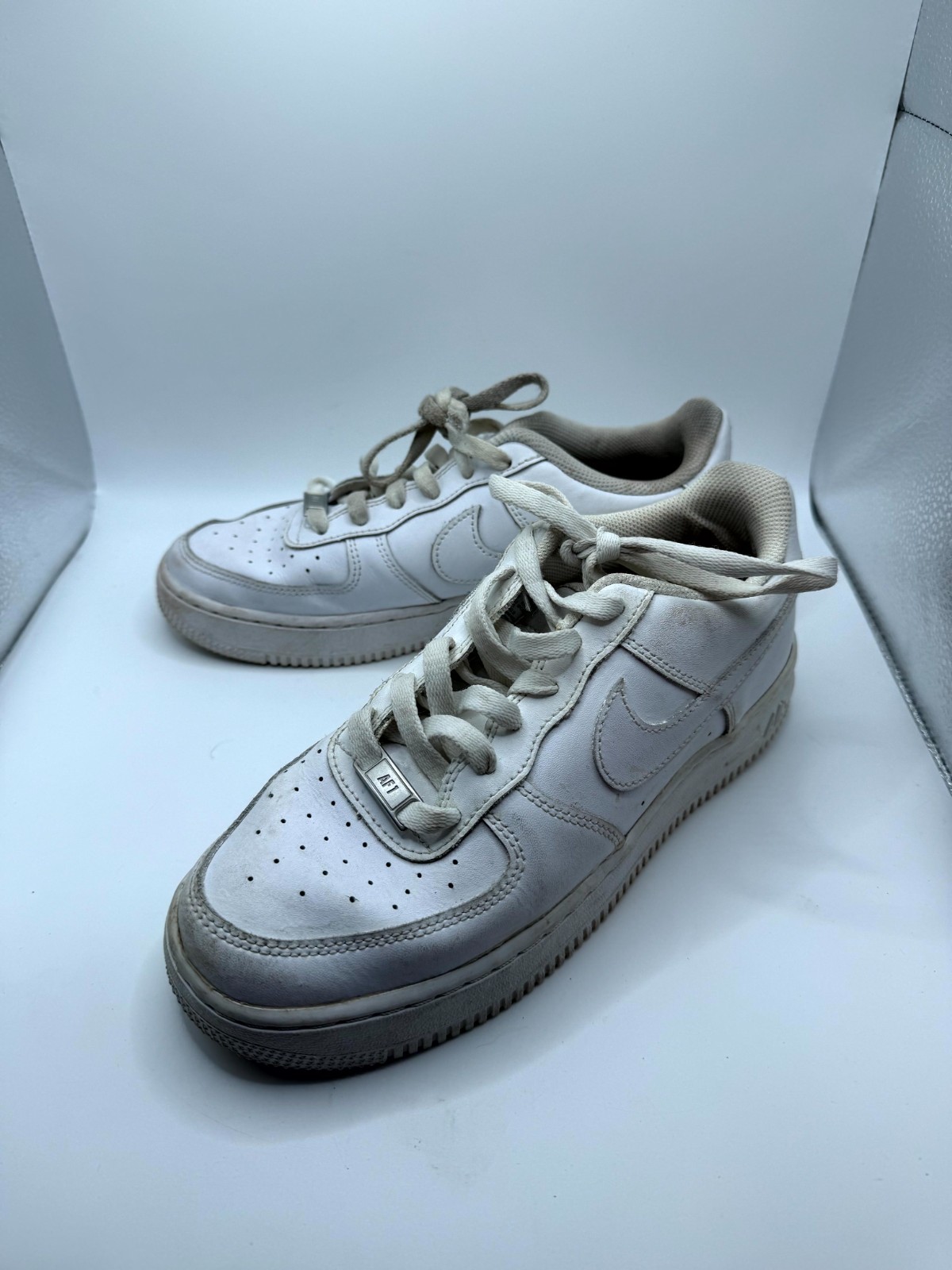 Nike Air Force 1 Low LE GS DH2920-111 Kid 6.5 Sneaker Triple White Leather Shoes
