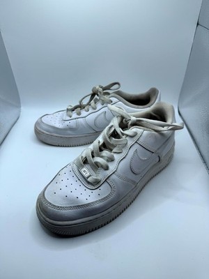 Nike Air Force 1 Low LE GS DH2920-111 Kid 6.5 Sneaker Triple White Leather Shoes