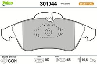 Bremsbelagsatz Scheibenbremse Essential Valeo 301044 FüR Vito Sprinter Vw Lt 28