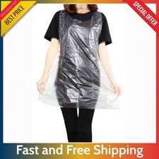 50 Count Plastic Disposable Aprons   Waterproof for Cooking, Cleaning, Crafts...