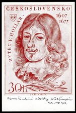 Prague Czechoslovakia Post Card April 14 1954 signed by Jiří Švengsbír