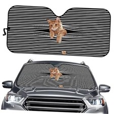 Sun Visor for Car Windshield, Car Sun Visor Sun Shade for SUV Trucks Funny Cat