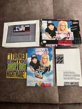 Complete ~ Wayne's World (Super Nintendo, 1993) snes cib Excellent! Partytime!