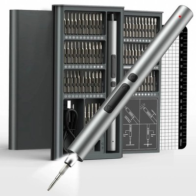 75-in-1 Precision Electric Screwdriver Kit with 71-Piece Bit Set, LED Lighting