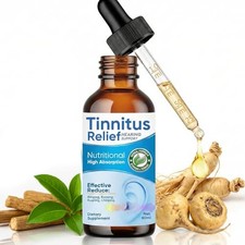 Natural Tinnitus Relief Drops - Reduce Ear Noise  Improve Hearing