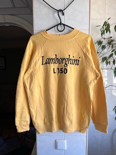 Vintage Lamborghini L150 Racing Sweatshirt Sweater 90s Size Medium Crewneck Auto - Picture 2 of 5