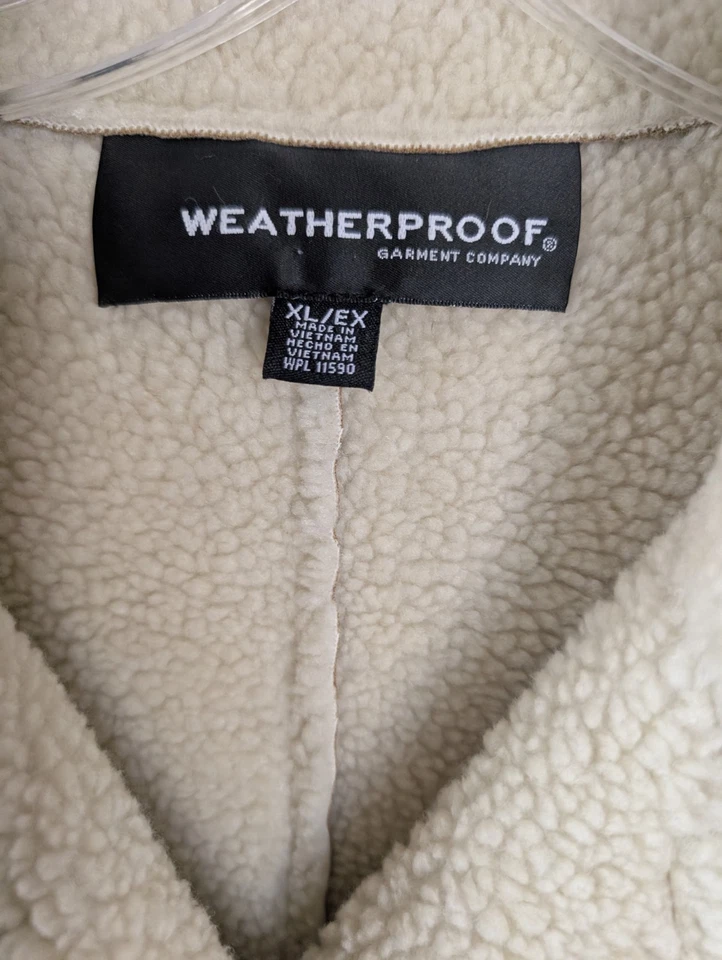 Abrigo de Colección Penny Lane XL Tostado Boho Festival Imitación Gamuza Cuero Borde de Piel de Oveja Foto 3 de 4