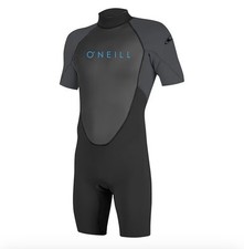 O'Neill Youth Reactor-2 2mm Back Zip Short Sleeve Spring Wetsuit, Lightweight 12