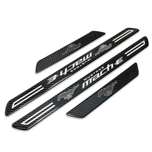 Ford Mustang Mach-E Carbon Fiber 4 Pcs Universal Door Sill Plates