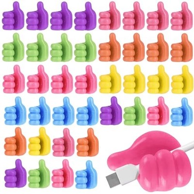40 Pcs Creative Thumbs Up Wall Hooks, Self-Adhesive Silicone Thumb Holders,