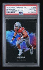 2024 Panini Prizm Draft Picks Black Color Blast Nick Bosa PSA 10 Ohio State