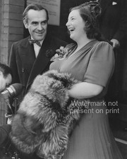 John Le Mesurier Hattie Jacques Photo 8x10 Wedding Kensington London 1949