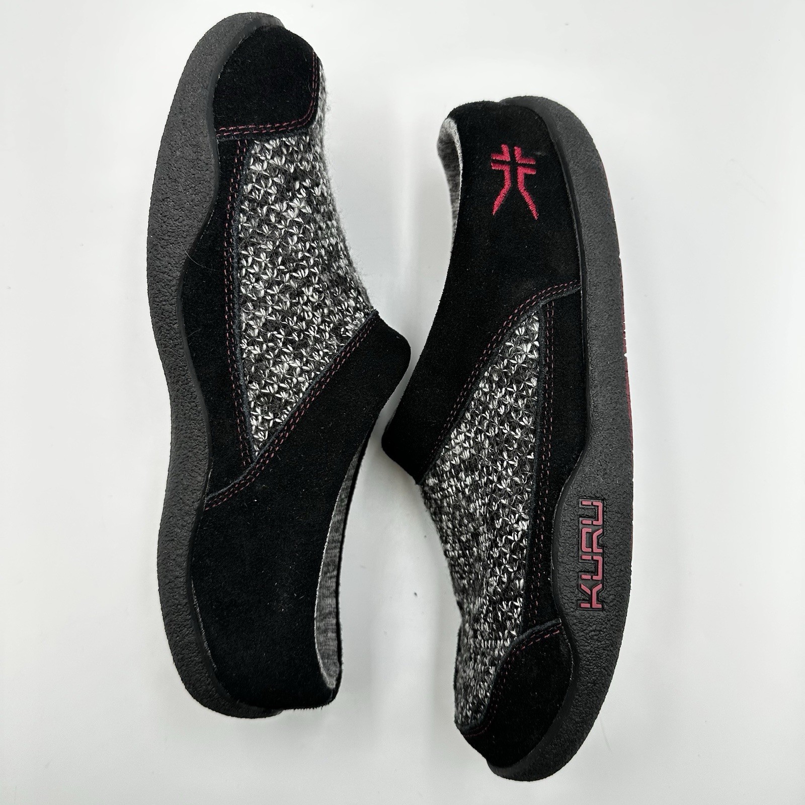 Kuru Draft Slipper Sneaker Black Ruby Red Slip On… - image 9