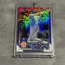 Nate Eaton 2023 Topps Purple Shimmer Foil Kansas City Royals /799 Rookie RC 557