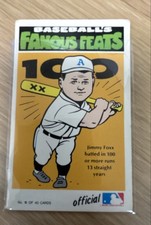 1973 Fleer Real Cloth Baseball Patches - Laughlin Baseball's Famous Feats Jimmie