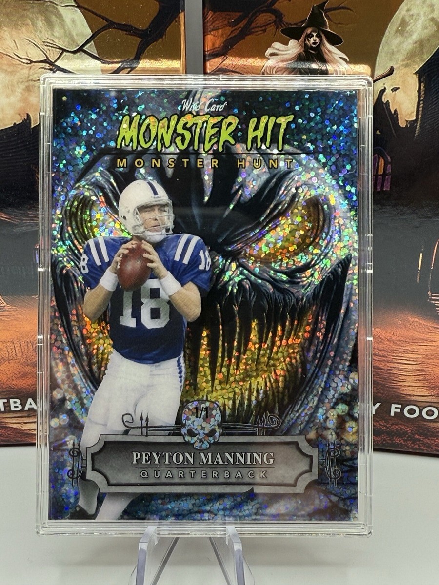 2024 Wild Card Haunted Hits Peyton Manning 1/1 MONSTER HIT Jack-O