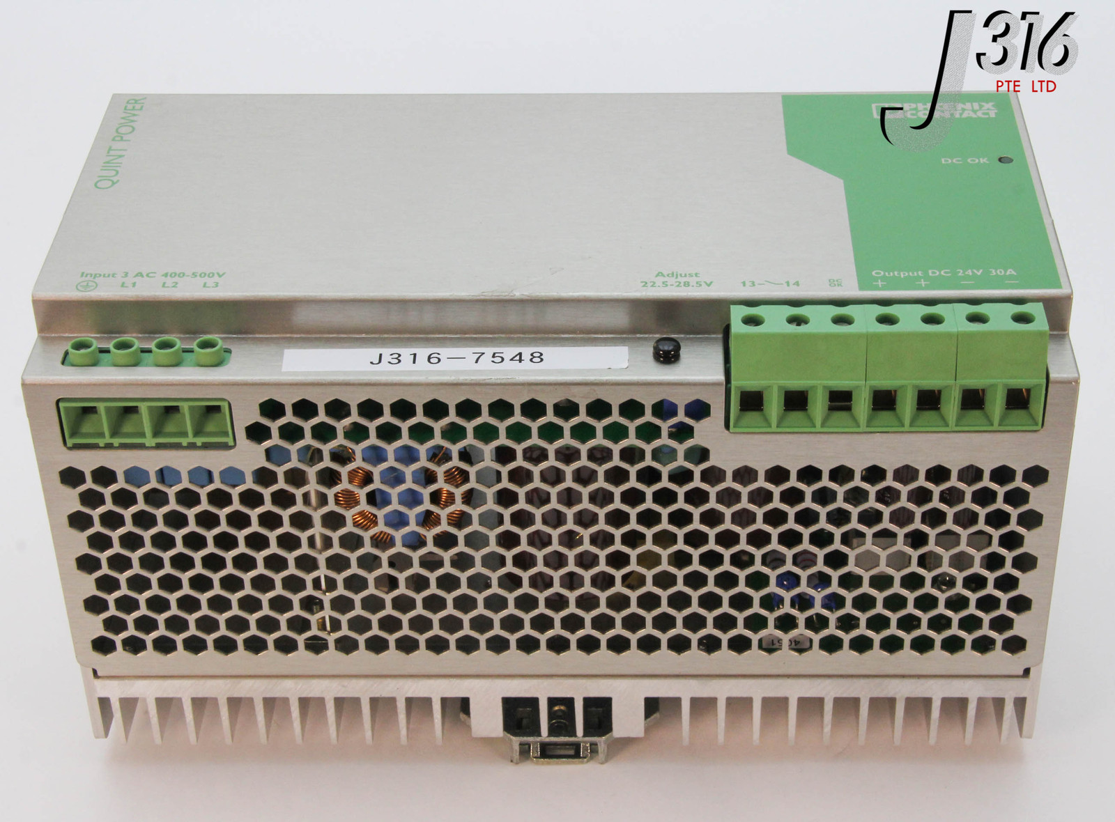 7548 PHOENIX CONTACT QUINT POWER SUPPLY QUINT-PS-3X400-500AC/24DC/30