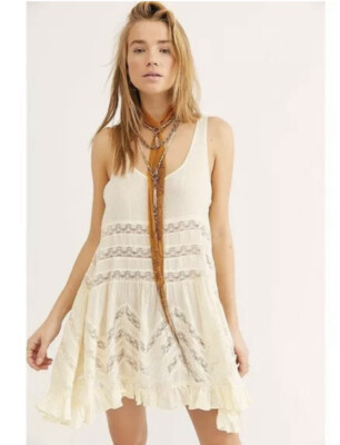 Free People Voile and Lace Trapeze Slip | eBay Free People Voile and Lace Trapeze Slip | eBay
