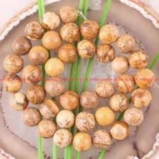 6/8/10/12mm Natural Picture Jasper Gemstone Round Loose Beads 15" Strand