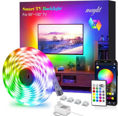 Led Strip Lights, 24.6Ft Tv Led Backlight for 85-100 Inch Tv Bluetooth Control S