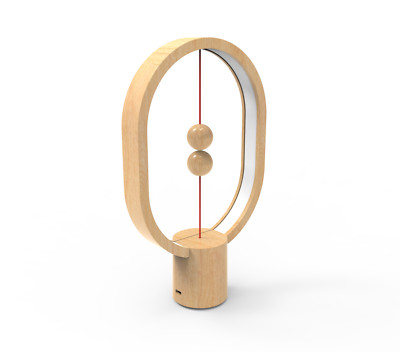 Heng Balance Lamp Ellipse Portable Mini USB-C; LIGHT WOOD