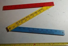 Vtg Wolfschmidt Vodka Victor Fishel & Co NYC Advertising Folding Yardstick Ruler