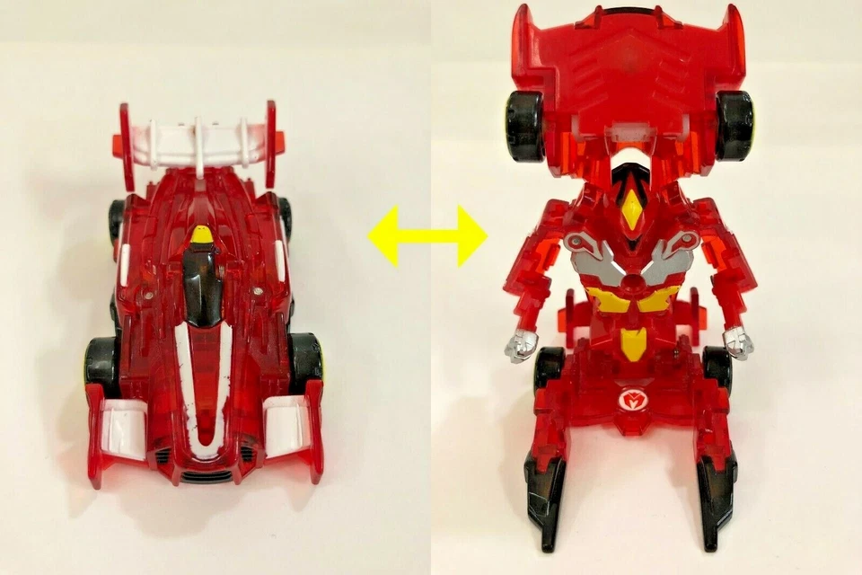 [TURNING MECARD]SHUMA 可变形机器人汽车韩国电视人偶 + 2 张卡  — 第 2/4 张图片