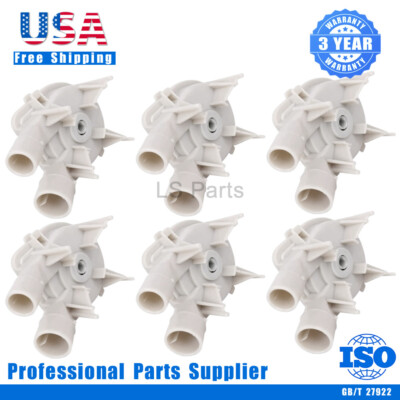 #ad 6Pack 3363394 Washer Drain Pump Fit Whirlpool Kenmore WP3363394 3348015 PS342434 $52.12