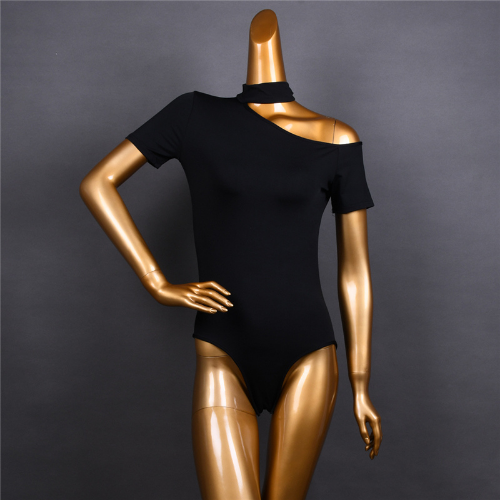 New Adult Women Latin Tops T-shirt Stage Sexy Ballroom Dancing Practice Costume