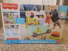 Fisher-Price Laugh & Learn 3-in-1 On-the-Go Camper Walker & Activity Center