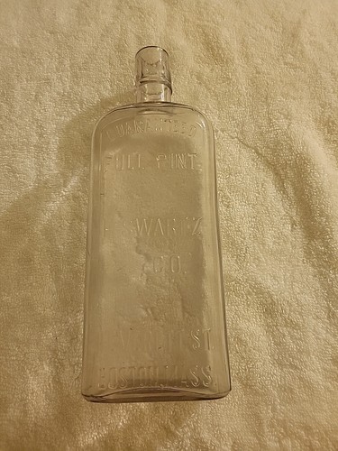 BOTTIGLIA LIQUORE MASSA H.SWARTZ & CO. LEVERETT ST. BOSTON CIRCA 1800 - Foto 3 di 3