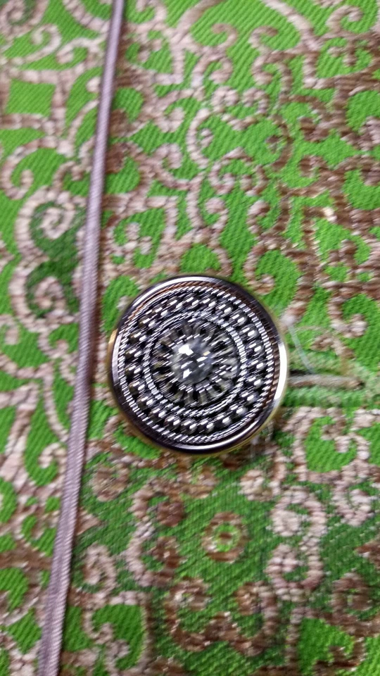 SULTAN THE RING OF EURTA TAPESTRY SATIN VEST GREEN GOLD SIZE 38 BEAUTIFUL BUTTON - Image 3 of 4