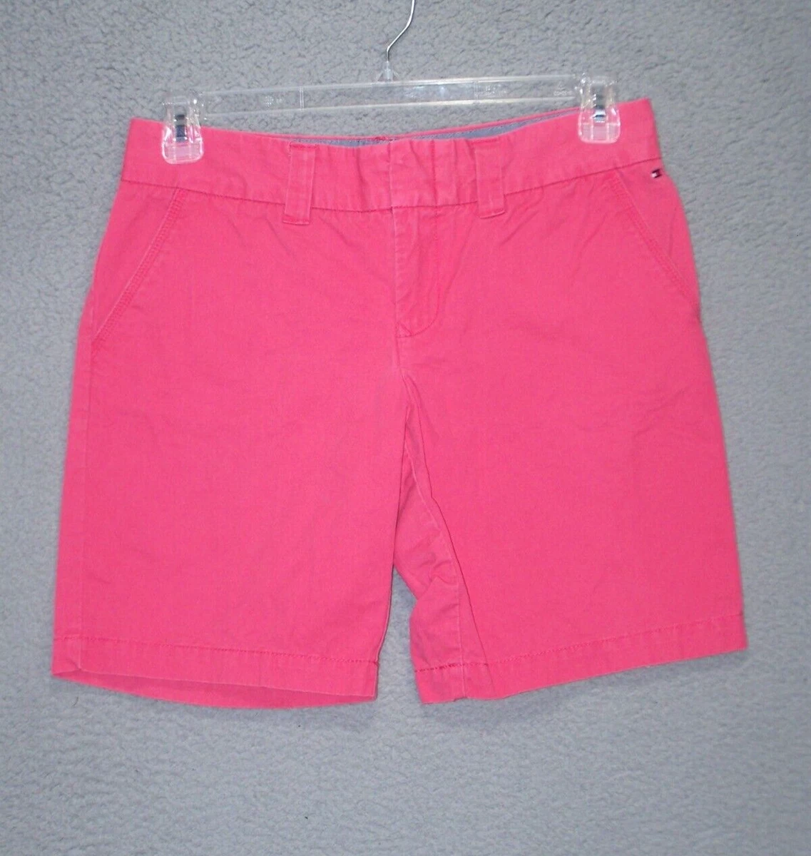 Tommy Hilfiger Shorts Womens 8 Medium 32W Pink Cotton Golf Walking Casual Ladies