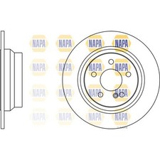 2x Brake Discs Solid For Mercedes E-Class W211 E 230 Napa Rear 2114230712
