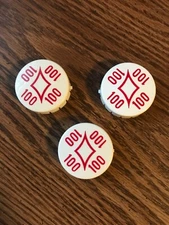 Gottlieb Soccer, Super Soccer Pinball Machine Pop Bumper Caps ( NEW )