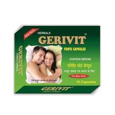 Herbal Gerivit Forte 10 Capsules & RXTIME EXTRA 30 TAB For More Power ...