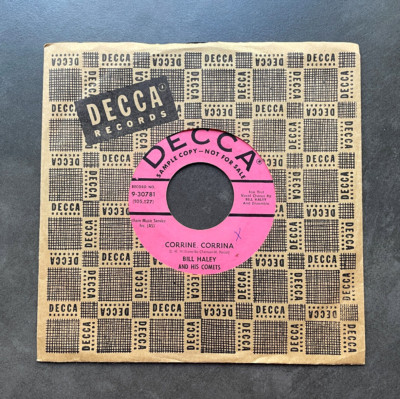 7'' Bill Haley - Corrine, Corrrina / B. B. Betty - US DECCA Promo