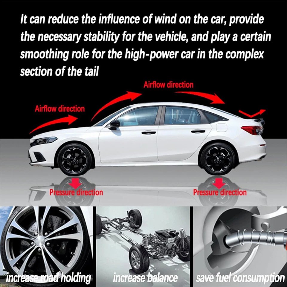 Alerón trasero estilo PRO para maletero serie 3 E90 E92 G80 M3 G82 M4 carbono 54" Foto 4 de 4