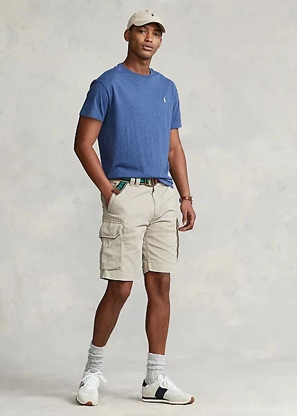POLO RALPH LAUREN 10.5 Inch Classic Fit Twill Cargo Short Beige
