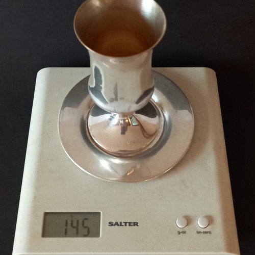 Vintage Shabbat Kiddush Silver Plated/Richard SD 999 Marked Cup Saucer Nice 145g - Picture 18 of 22