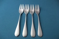 4 Salad Forks Oneida OMNI CUBE Stainless 6 3/4"