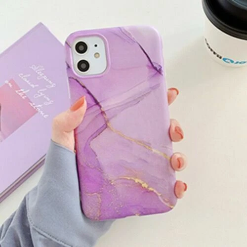 For iPhone 11 Pro Max XR XS 7 8 Plus X TPU Rubber Case Cover Soft Marble Pattern - Image 3 of 4