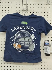 NFL Seattle Seahawks Kids Short Sleeve Team Logo Tee T-Shirt  Navy 2T